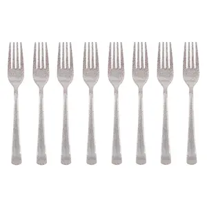 Bulk 96 Pc. Pink Glitter Plastic Forks