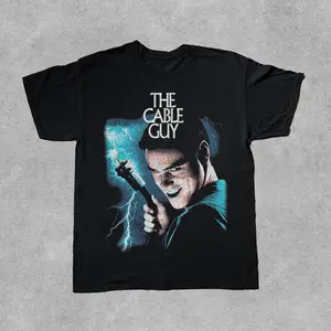 [Sale Up To 40%]  '96 Cable Guy Promo Black T-Shirt