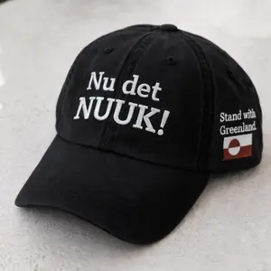 [Made-To-Order] Nu det NUUK Embroidered Hat, Greenland Flag Unisex Hat, Make America Go Away Cap