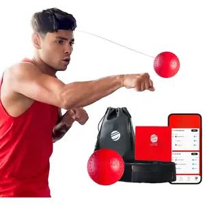 (R) Boxing Reflex Ball - Celebrity-Endorsed Reaction Trainer | App-Connected Punch Counter | Fun Fitness for All Ages | Improve Coordination & Agility | Ideal  for Home Workouts
