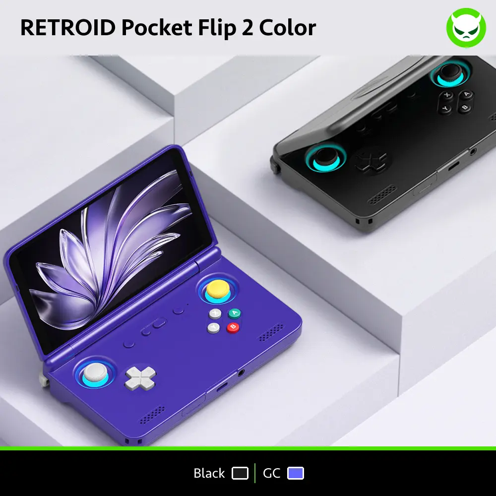 Retroid Pocket Flip 2【Ready to Use】Handheld Console SD865【Buy 1