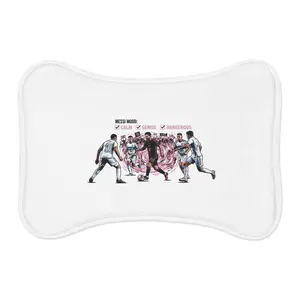 Argentina Legend #10 Footballer Fans Inspired Dog Feeding Mat