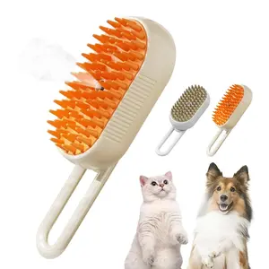 Rechargeable Steam Pet Brush for Shedding – Anti-Static, Combines Massage, Cleaning, Grooming, and Shedding Control for Cats and Dogs, Perfect for All Coat Types