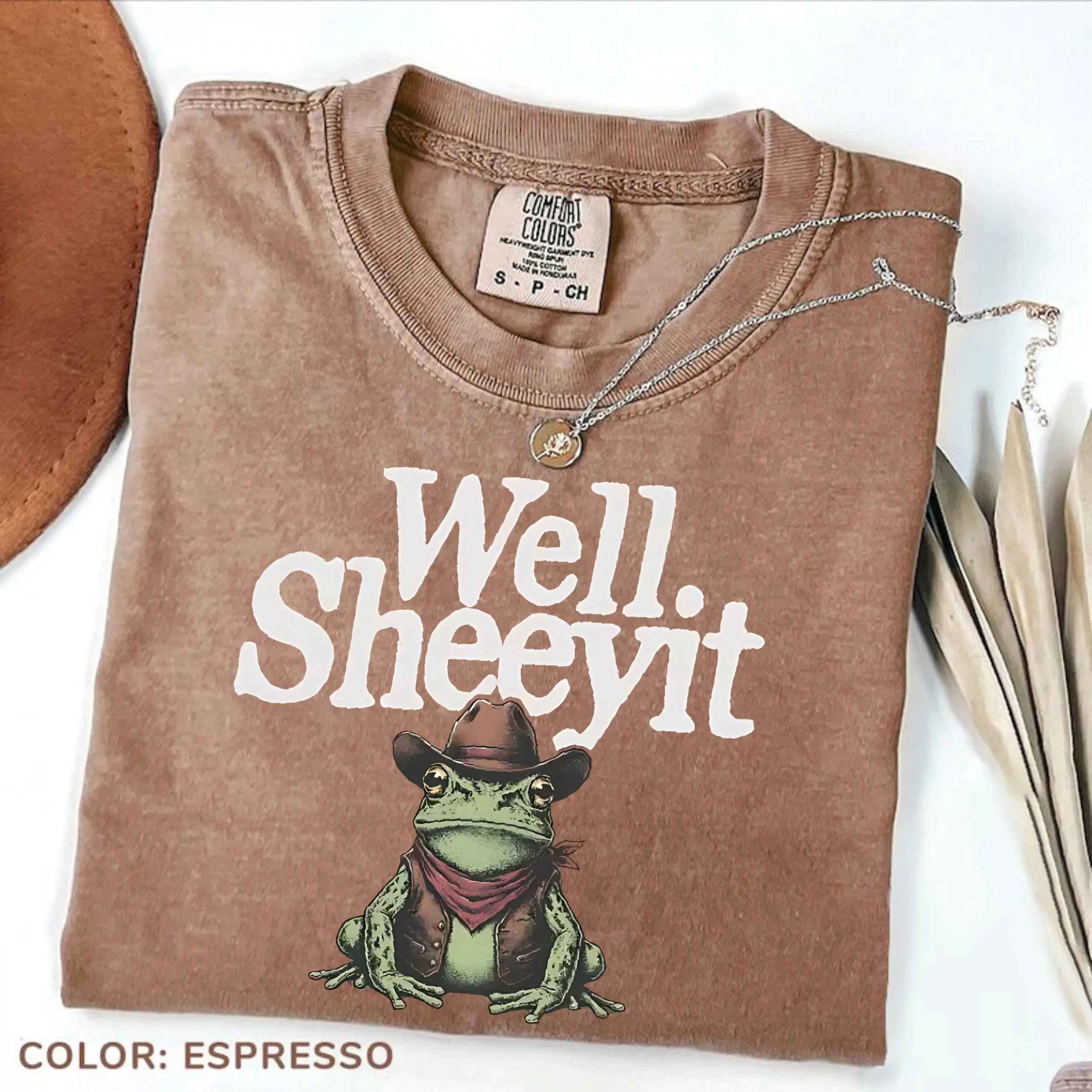 Comfort Colors Well Sheeyit Shirt, Funny Country Humor T-shirt, Western Frog Meme Sweatshirt, Southern Toad Graphic Tee, Adult Humor Gift
