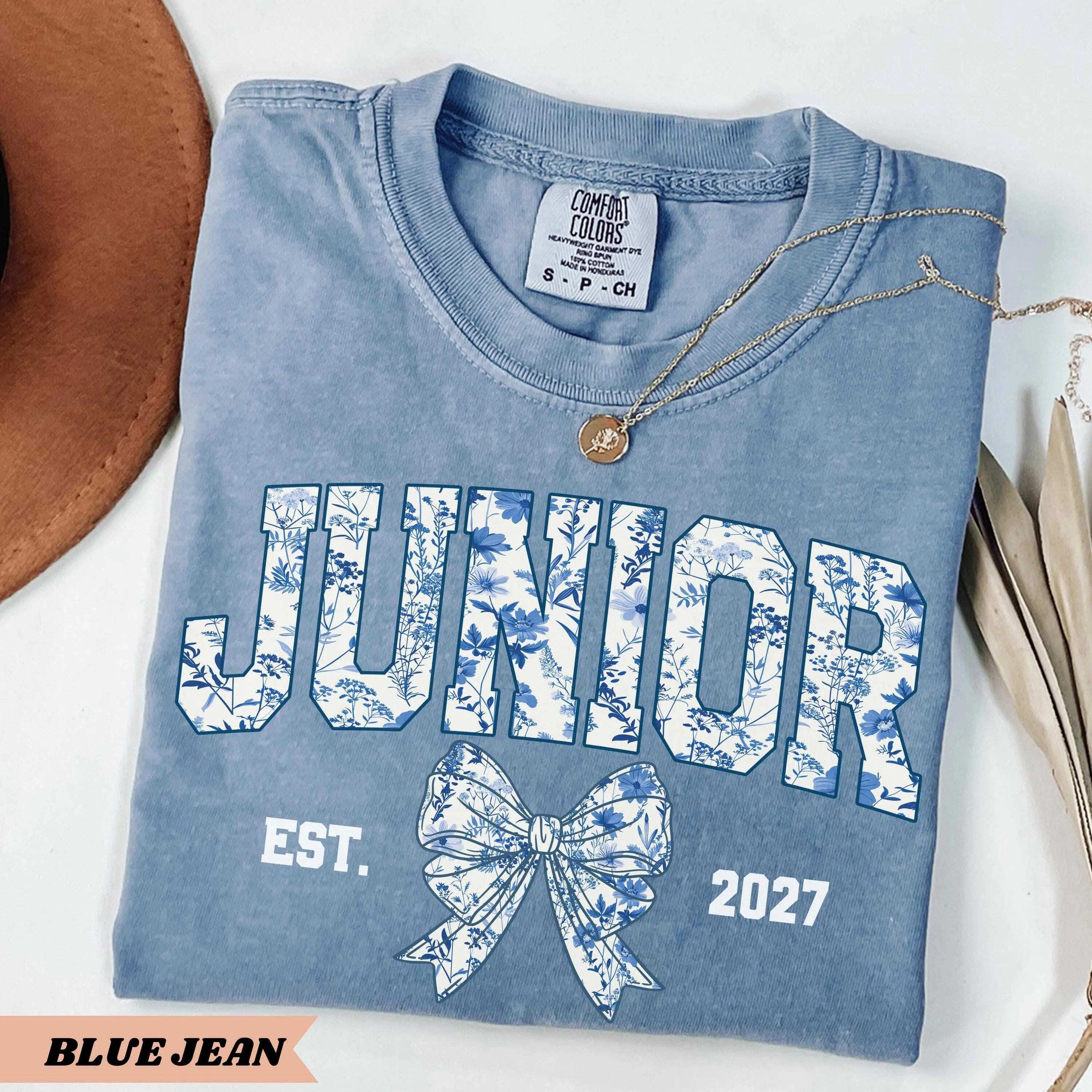 Junior's Shirt Comfort Colors Class of 2027 Tshirt Juniors Tee Juniors Class of 27 Cute Juniors Tees Back to School Shirt Junior Gift