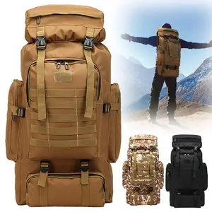 80L Large Capacity Waterproof Hiking Backpack Travel Backpack Hiking Outdoor Camping Trekking Outdoor Sports Rucksacks Sport Shoulder Bag Great Gift