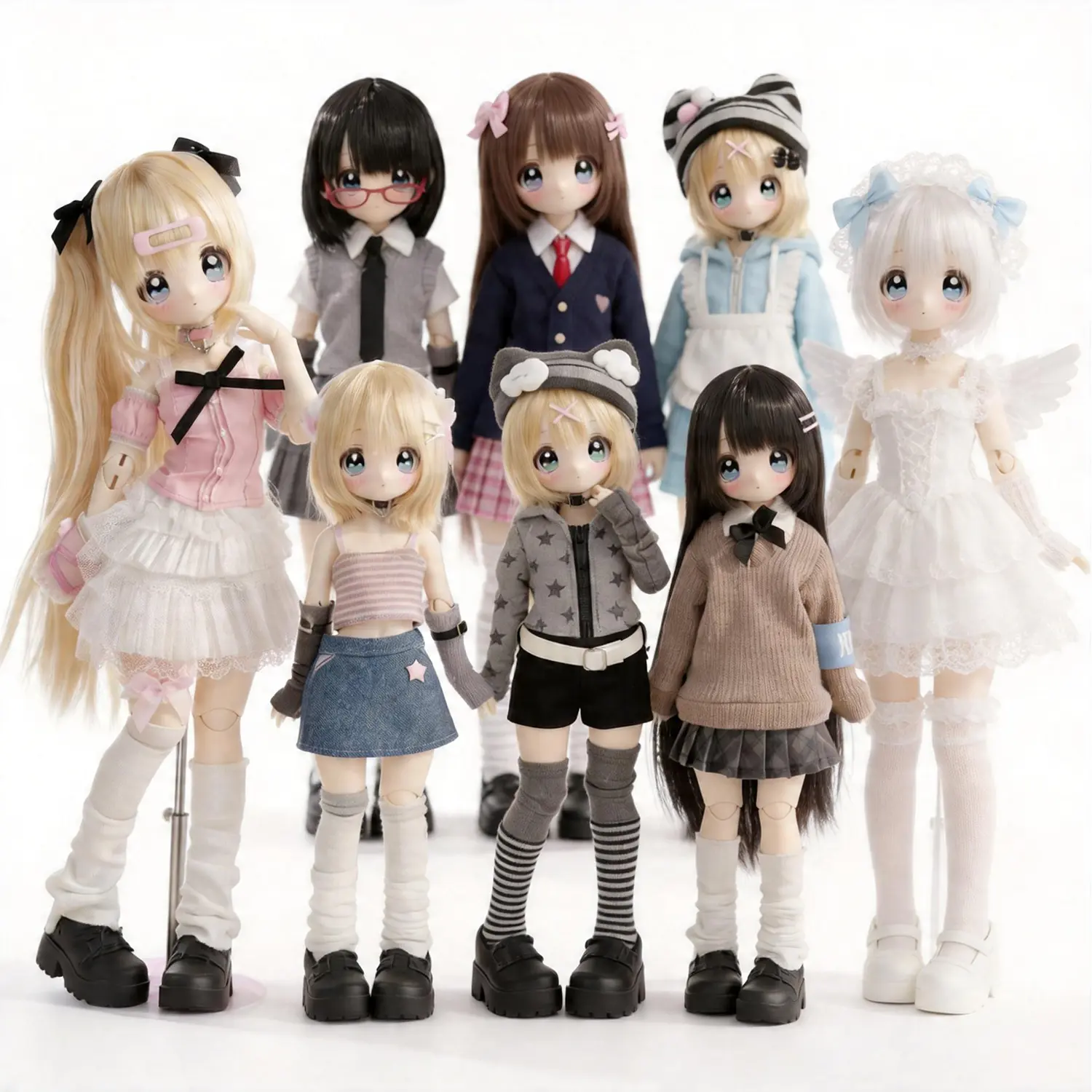 【3-Day Delivery】Don’t Touch My Straight Bangs Collectible Figure, 1/6 Poseable Joints Figurine, Hidden 1/96 Find, Birthday Gift for Girls, Home & Office Decoration, Collectible Figures