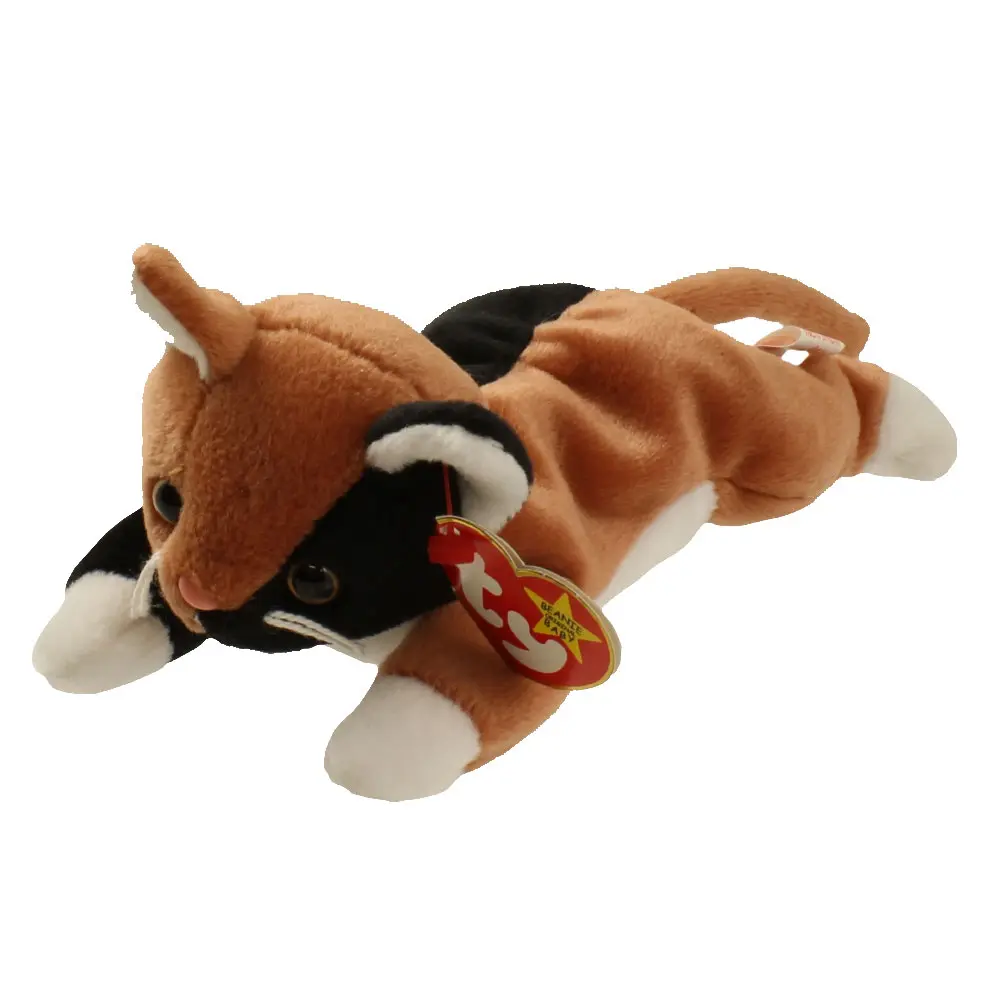 TY Beanie Baby - CHIP the Calico Cat (8 inch) - MWMTs