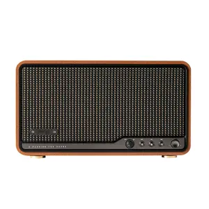 Edifier S300 Hi-Fi WiFi Tabletop Speaker, Hi-Res Audio LDAC for Wireless Multi-Room & Stereo Pairing, 80W Power Works with AirPlay 2 Bluetooth 5.4 USB-C AUX Inputs, Retro Design with Remote