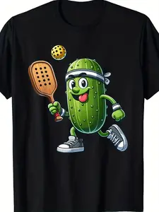 Funny Pickleball Player Paddleball Lover T-Shirt - Retro Dinking & Paddle Graphic Tee, Fit Unisex Casual Shirt for Men &, Machine Washable Sportswear Gift