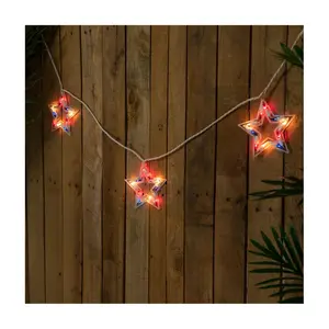 Northlight 5' (5ct) Patriotic Star 4th of Julyights