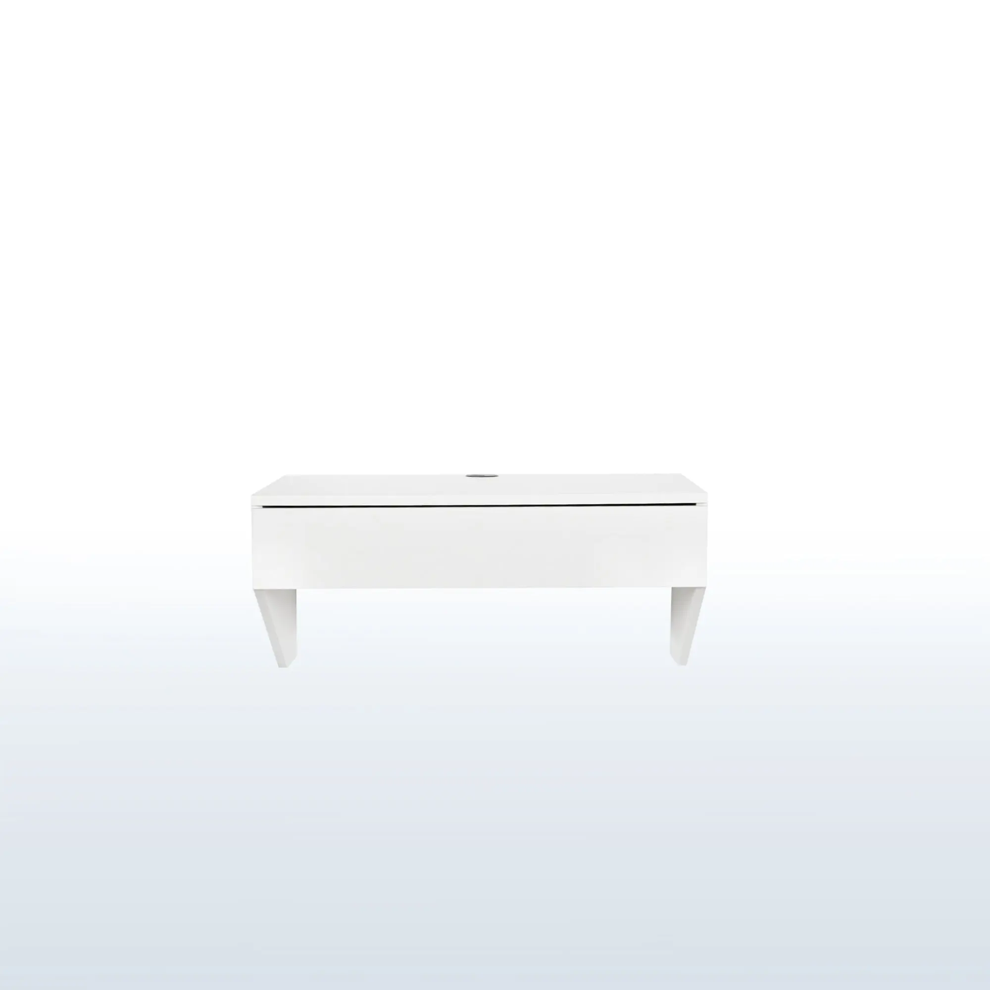 28” White Wall-Mounted Desk with Drawer, Home Decor Shelves-Integrated Home Supplies Workstation