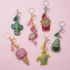 Bling Key Ring Collection – Sparkly 3D Rhinestone Keychains