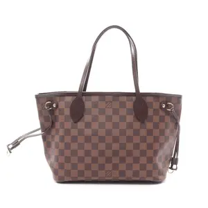 Pre-owned Louis Vuitton Canvas Tote Bags Neverfull PM Damier Tote Bag