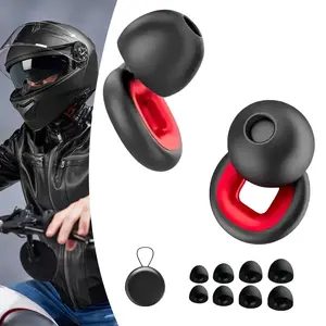 Ear Plugs for Sleeping Noise Cancelling, Made of Ultra-Comfortable Silicone, 35dB Reusable for Noise Reduction with 8 Ear Tips in XS/S/M/L, Hearing Protection Earplugs