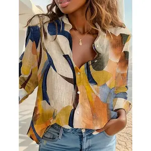 Women's Fashion New Single-Breasted Long Sleeve Shirt