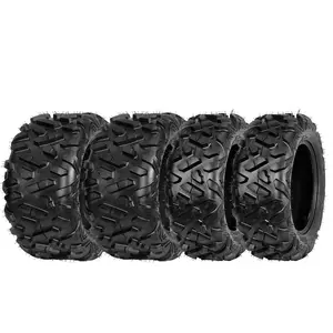 Set of 4 All-Terrain ATV/UTV Tires 26x9-14 Front & 26x11-14 Rear, 6PR ATV Tire for Trail Riding, Mud, Sand, Farm & Outdoor Work,DAV108