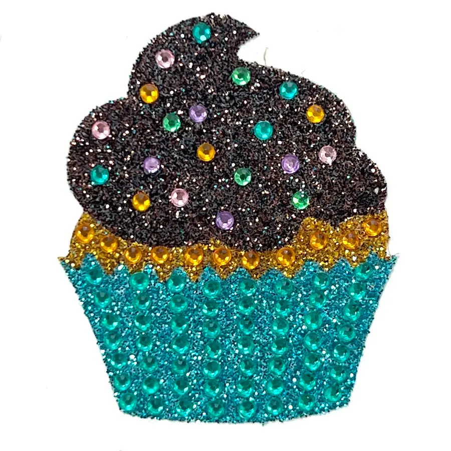 Decorative Chocolate Cupcake Sticker for Home Decoration
