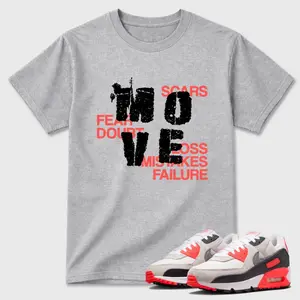 Max 90 Infrared Matching Shirt, Air Max 90 Infrared Tee, Streetwear Outfit, Classic Fit, Soft 100% Cotton, Printed Graphic T-Shirt for Daily Wear