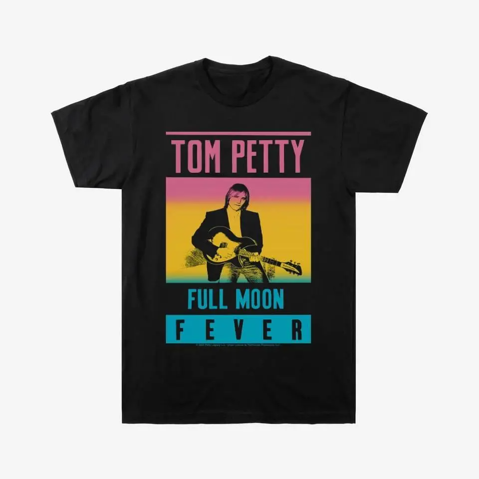 Tom Petty Full Moon Fever Short Sleeve Graphic T-Shirt - Black All Size HGA25711