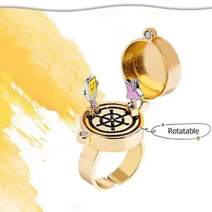 BFF Ring Spinner Rotating Openable Friendship Jewelry Gift