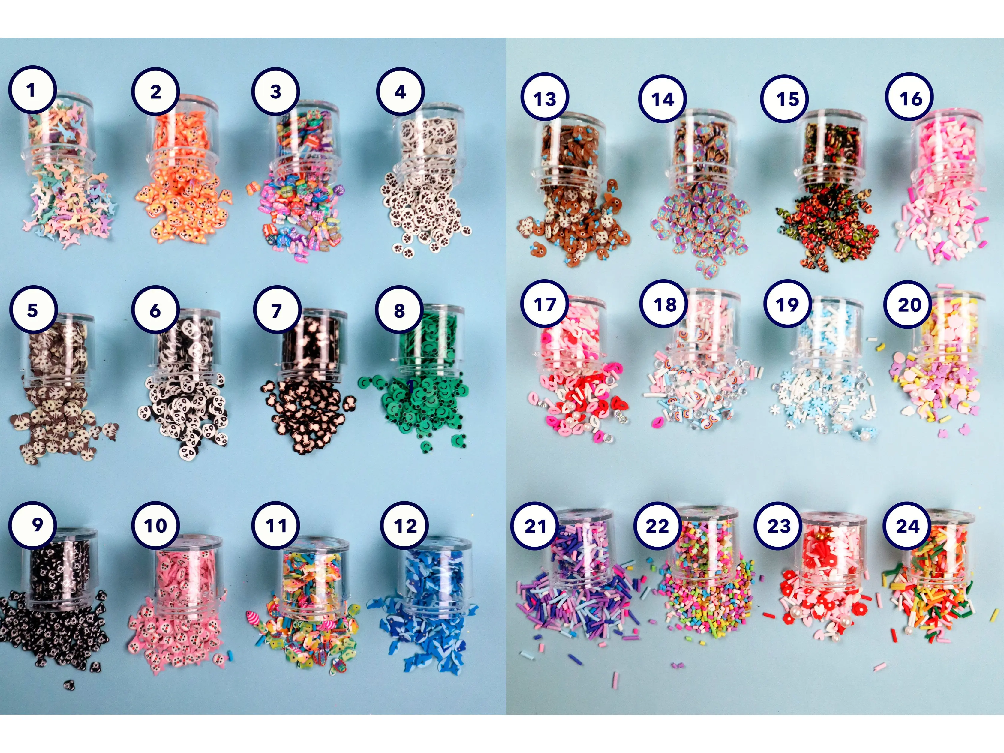 Pick Your Own - Custom Glitter Bundle - Clay Pieces & Holographic Craft Glitter Samples - Bright Colorful Mix Chunky Body Face Glitter Bulk Cosmetic Grade for Rave Makeup Festivals Halloween Tumblers Resin Crafting Candle Making Body Nail Glitter
