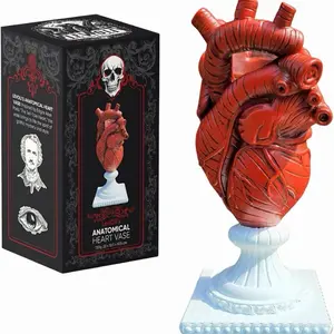 Gothic Anatomical Heart Vase - Valentines Creepy Large Human Heart Shaped Flo...