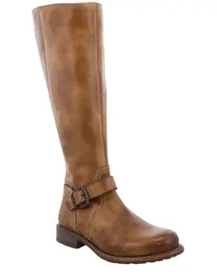 Bed Stu Women's Women'S Glaye Wide Calf Tall Fashion Boot Round Toe - F315406-Tan