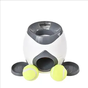 Automatic Dog Tennis Ball Launcher Toy, Interactive Indoor Feeding Device, Durable Plastic Design Suitable for All Breeds, Interactive Training Ball, Dogs Relief Boredom Toy