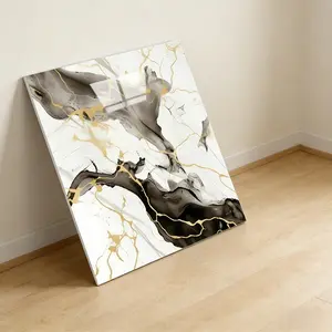 24pcs 30x30cm Self-Adhesive Marble Wallpaper, Waterproof & Moisture-Resistant, Easy Install Removable, Modern Luxury Design for Kitchen & Bathroom