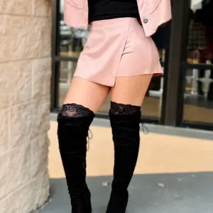 Suede skort