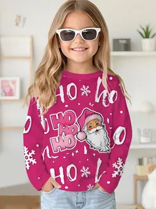 Bluey Halloween Digital Print Long-sleeved Crew Neck Drop-shoulder Sweatshirt Top T-shirt, long-sleeved for girls' spring and autumn, 100% polyester, the best gift for girls