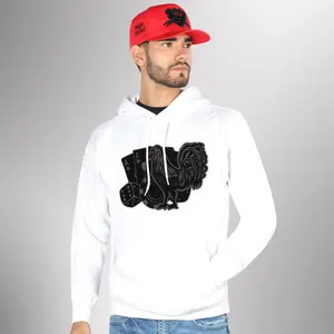 FERRETI HATS Cotton Hoodie Los 3 Vicios with Iconic Rooster Design