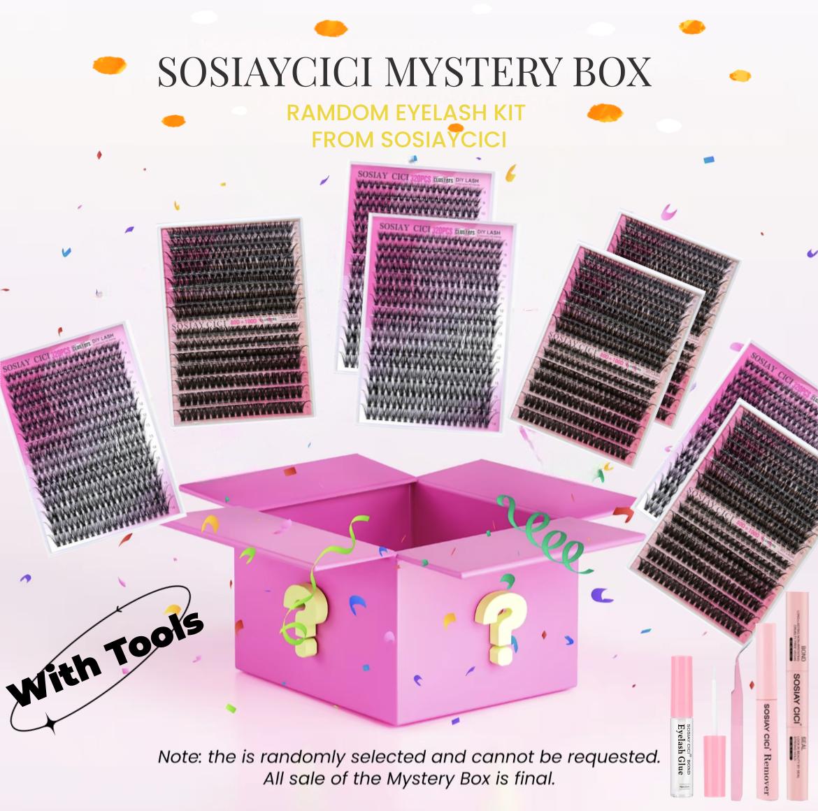 Mystery Lash Kit- Surprise DIY Eyelash Cluster Lashes Kit | Random Delivery, No Style Selection | Beginner Friendly DIY Gift Set for Home Use- A Fun Lash Experience Full of Surprise Deals for Your Days