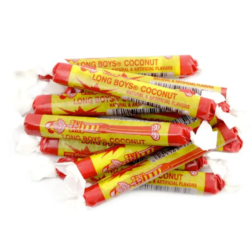 Atkinson's Coconut Long Boys Nostalgic New Orleans Chewy Candy ~ 1 Lb Atkinson's Coconut Long Boys Nostalgic New Orleans Chewy Candy ~ 1 Lb