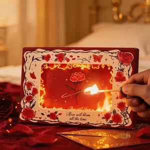 Shining Cards for bright - Surprise Gifts with Rose Design, Ideal for Moms, Sisters, and Wives - Unexpected Gift Idea,summervibes