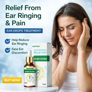 South Moon Gentle Ear Care Drops Non-Irritating Formula for Tinnitus and Earwax Relief 30ml Portable Daily Ear Hygiene Solution