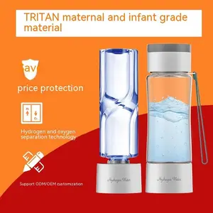 High Concentration Electrolytic Hydrogen-Rich Water Bottle, Hydrogen-Oxygen Separation Water Element Ionic Screen Protector Tumbler, Reusable Hydration Bottle, Water Bottles