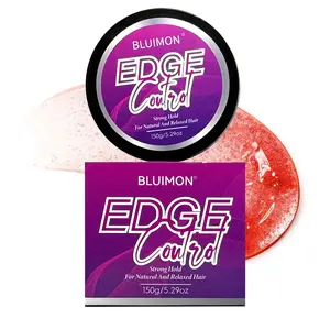 Edge Control Gel with Castor Oil Non-Greasy Non-Flaking No White Cast Long Lasting Supports Hair Growth Natural Formula for All Hair Types 5.07 Fl Oz