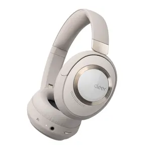 Cleer Alpha Noise Cancelling Bluetooth Headphones, 40mm Ironless Driver, Deep Bass Customize EQs, 35Hr Play, Dual-Mic, Clear Calls, Comfort Fit, Bluetooth 5.1, Hi-Res Wireless Headphone