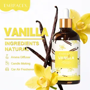 100ML Vanilla Essential Oils, Plant-Based Aromatherapy, Humidifier Diffuser, Car Air Freshener, DIY Soap/candle/bath, Home Decor, Alcohol-Free