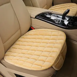 Winter Car Pickup Seat Cushion, Non-Slip Faux Fur Backless Pad, No Strap Design, Comfortable and Durable, Ideal for Cold Weather Driving, Car Interior Cushions