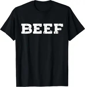 100% Cotton Tasty Beef And Meaty Apparel Co Beef T-Shirt