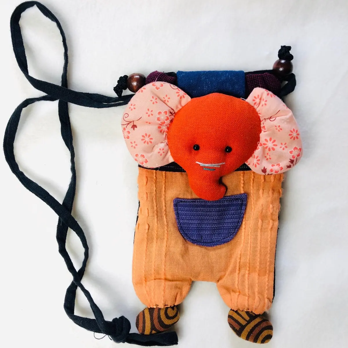 Orange Elephant Bag Purse