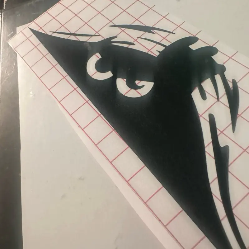 Peeking Monster Decal - Durable, Weather-Resistant Car Sticker for Cars, Trucks, Motorcycles, Windows, Walls - Easy Installation, Unique Customization Touch