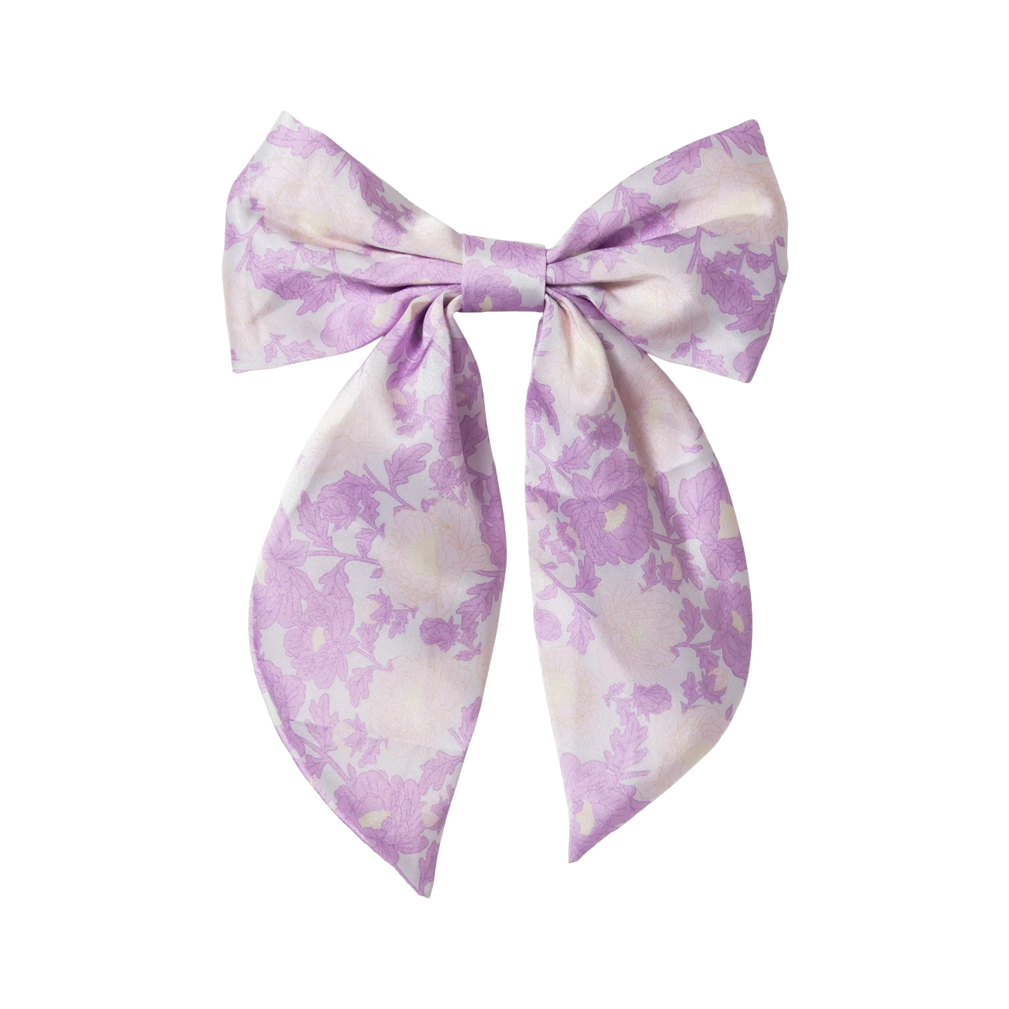 Lavender Petal Hair Bow with Clip