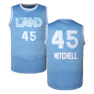 Men's #45 Basketball Jerseys Embroidered Basketball Jerseys, Breathable Stretchy Sleeveless Sports Uniform for Training Competition Parties