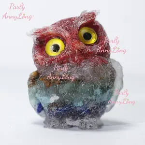 Crystal Stone Owl Decoration | Handmade Healing Home Gift 🌿 Feng Shui, Metaphysics, Good Luck Can Achieve Great Things Birthday/Mother's Day/Christmas Souvenir - Eco-friendly Crystal Owl Sculpture Meditation Decoration
