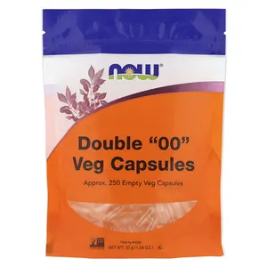 NOW Foods Double "00" Veg Capsules, Approx. 250 Empty Veg Capsules