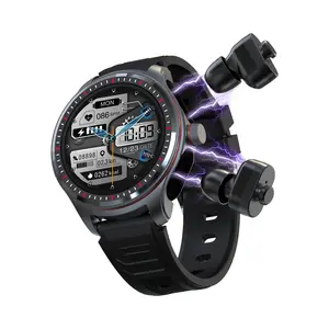 Women’s Smart Watch with Earbuds, 1.53" HD Screen Smart Watches for Exercise Waterproof Fitness Tracker with Wireless Earphone Compatible with Android iOS Phones Heart Rate/ Sleep/Blood Pressure Monitor